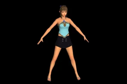 古代女孩 贫家长女 泳装女孩 胡女 古装美女3D模型