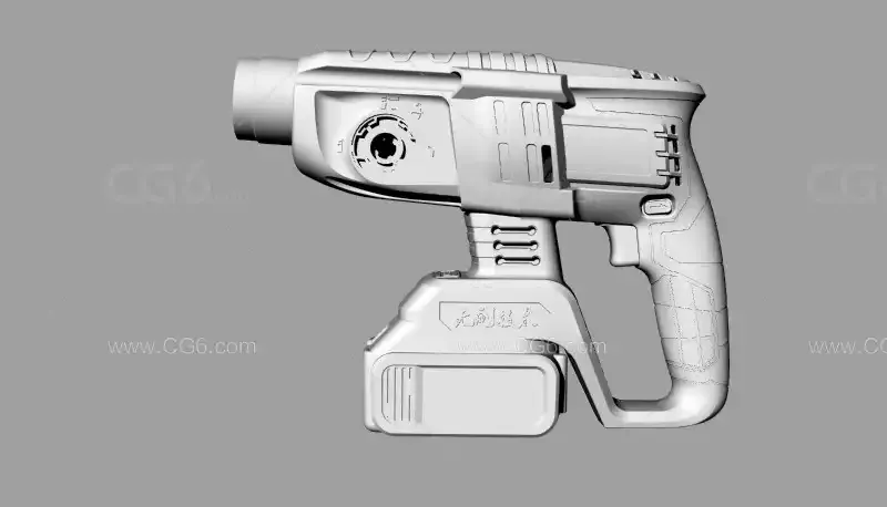 五金工具 电锤 电钻 冲击钻 obj格式 可导入Maya C4D 3dsmax-3