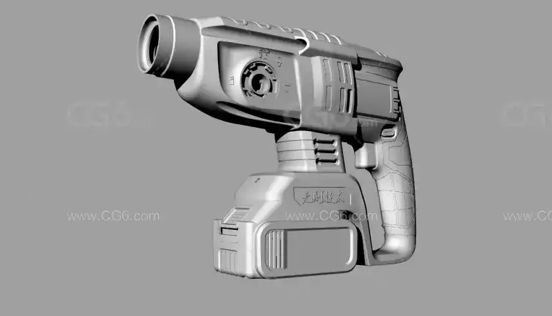 五金工具 电锤 电钻 冲击钻 obj格式 可导入Maya C4D 3dsmax-4