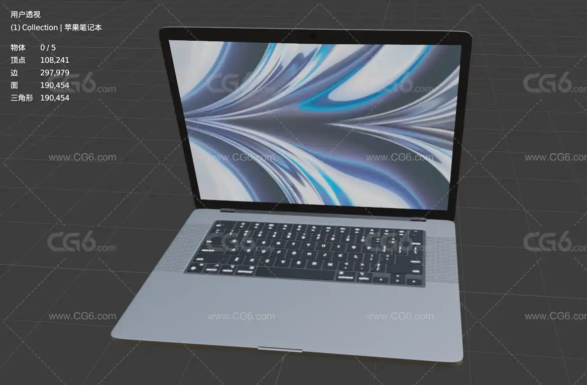 Apple MacBook Pro 16英寸苹果笔记本电脑 苹果电脑3D模型-5