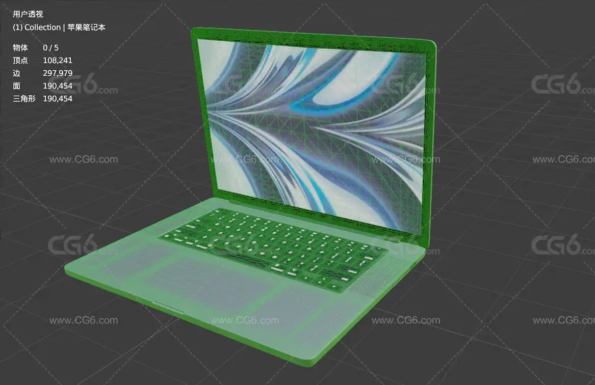 Apple MacBook Pro 16英寸苹果笔记本电脑 苹果电脑3D模型-7