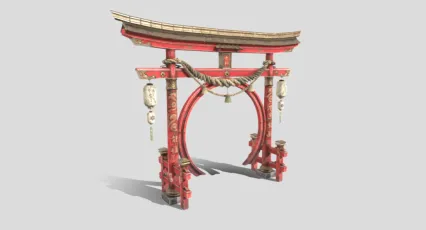 日式牌坊 日本鸟取门 神社门头 鸟居 日本结界 古代牌坊 日式鸟居 神龛 圣域 神社 ...