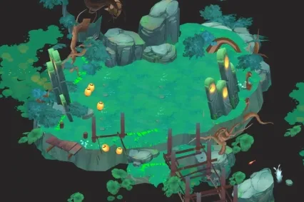 修仙场景  绝美场景 卡通手绘自然场景 仙境 仙侠场景3D模型