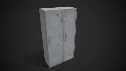金属柜 铁皮柜 柜子 储物柜 3D模型