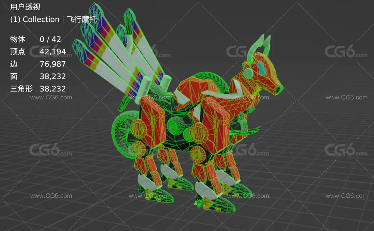 假面骑士摩托车变形车 飞行机车 摩托战车 摩托坐骑3D模型-7