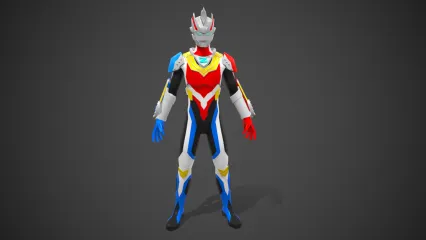 奥特曼 假面超人 假面骑士 奥特曼战士3D模型