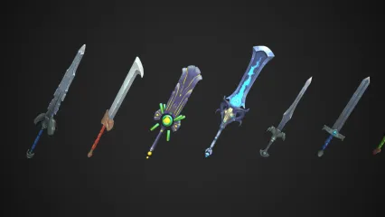 手绘武器古代兵器 刀剑 大刀 魔刀 魔剑 弯刀 古剑 手绘武器 冰刃剑 狼牙刀 神刀剑