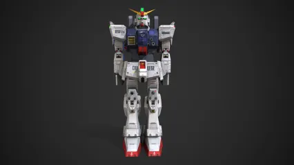 RX-79机动战士高达 机甲战士 合金战士 机器人战士 科幻机甲战士 变形金刚3D模型