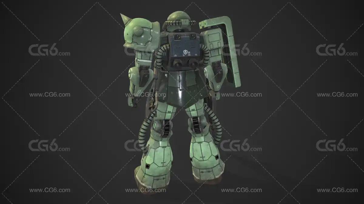 陆战扎古MS06 ZAKU-II 模型 扎古机动战士高达 机甲战士 合金战士 未来机器人战士-4