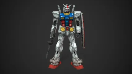 高达RX78战争机器 太空宇宙未来 高达机器人战士 科幻机甲战士 双足机器人3D模型