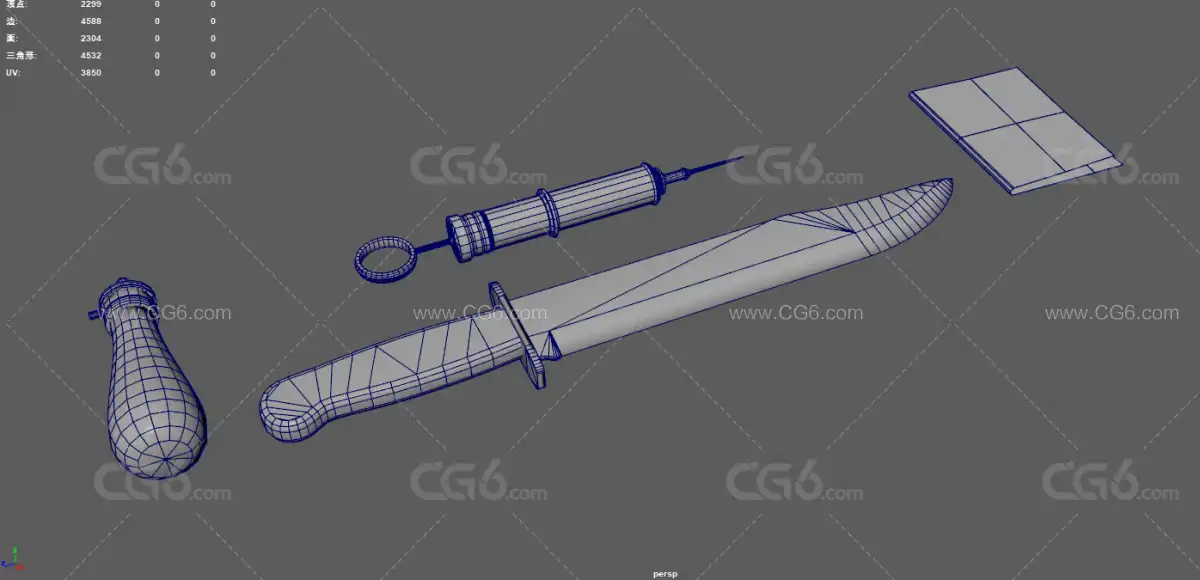 老式注射器 不锈钢注射器 医疗道具 刀 地图 短刀 剔刀 锥子把 野外生存道具 医用工...-9