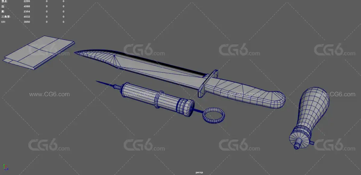 老式注射器 不锈钢注射器 医疗道具 刀 地图 短刀 剔刀 锥子把 野外生存道具 医用工...-12