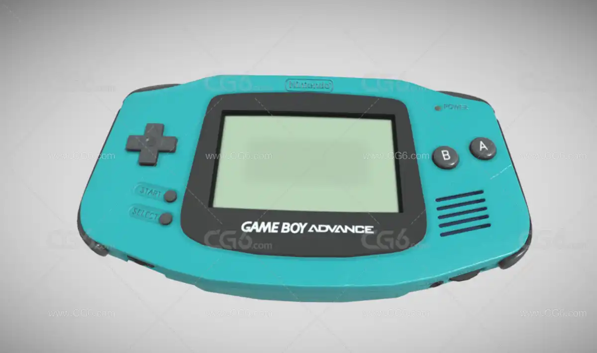 PBR 游戏机 掌机 gameboy 任天堂游戏机 黄金的太阳 老式游戏机3D模型-1