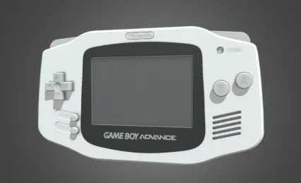 PBR 游戏机 掌机 gameboy 任天堂游戏机 怀旧童年老式掌上游戏机3D模型
