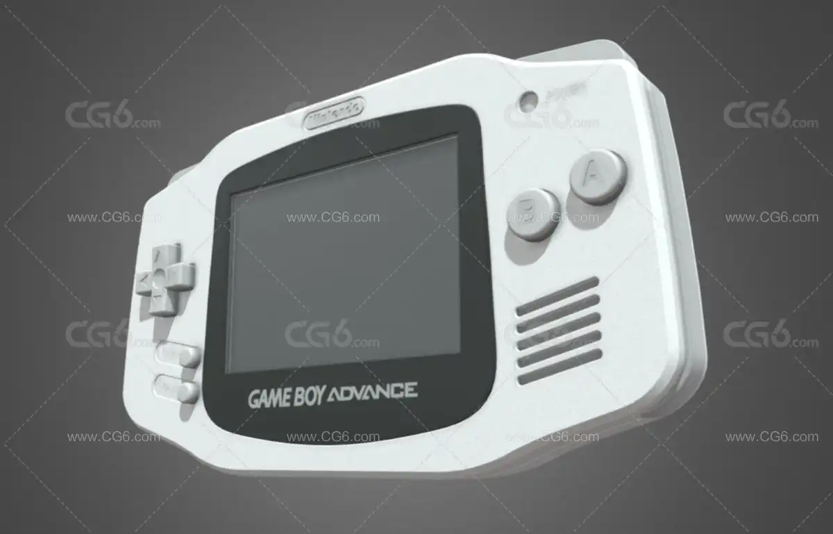 PBR 游戏机 掌机 gameboy 任天堂游戏机 怀旧童年老式掌上游戏机3D模型-2