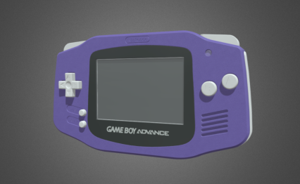 PBR 游戏机 掌机 gameboy 任天堂游戏机 怀旧童年老式掌上游戏机3D模型