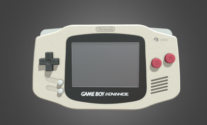 PBR 游戏机 掌机 gameboy 任天堂游戏机 怀旧童年老式掌上游戏机3D模型