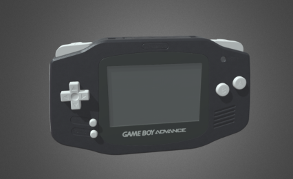 PBR 游戏机 掌机 gameboy 任天堂游戏机 怀旧童年老式掌上游戏机3D模型