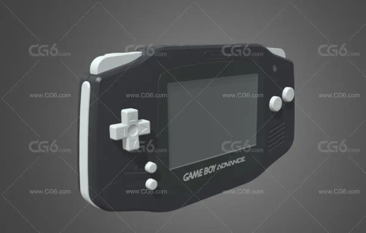 PBR 游戏机 掌机 gameboy 任天堂游戏机 怀旧童年老式掌上游戏机3D模型-2