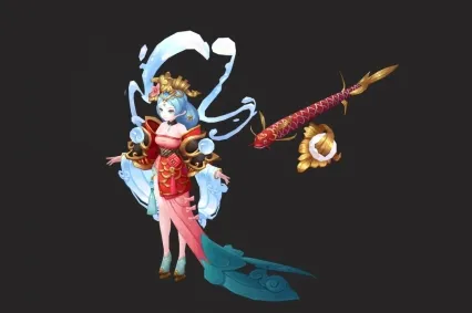 洛神 女王  古典神女 仙女 古代仙子 神仙姐姐 圣女 神女 古装美女 歌姬舞姬3D模型