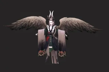 飞跃女魔  黑影女魔头 大天使 美女战士 神祈 天神 仙女 仙子3D模型