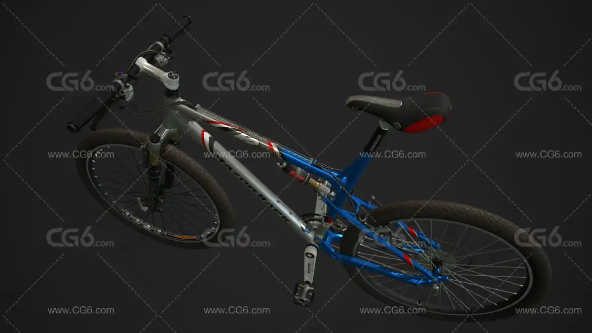 K2 Mountain Bike 越野自行车 山地自行车写实代步工具 赛事自行车 比赛自行车3D模型-5