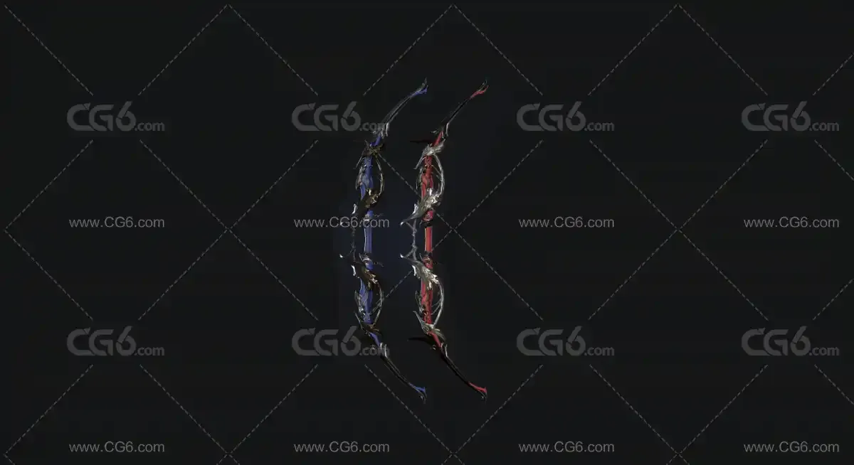 次世代武器弓箭 魔法弓箭3D模型-1