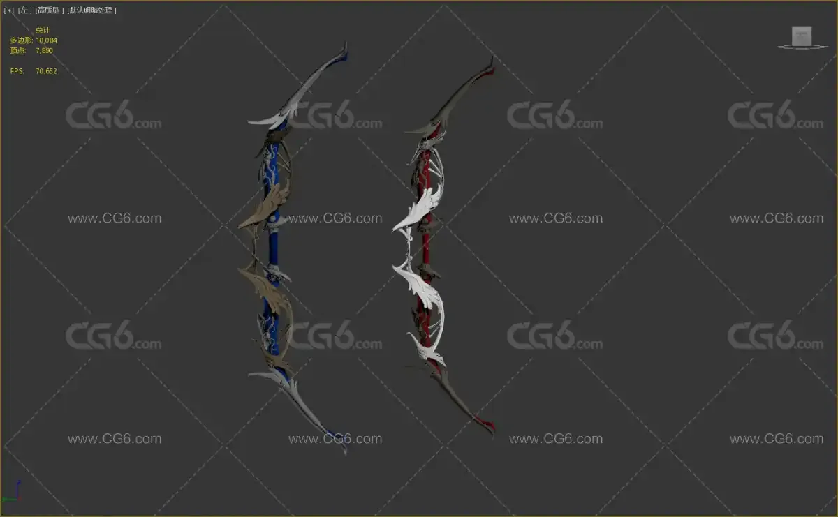 次世代武器弓箭 魔法弓箭3D模型-2