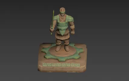 青铜雕塑   雕塑将士