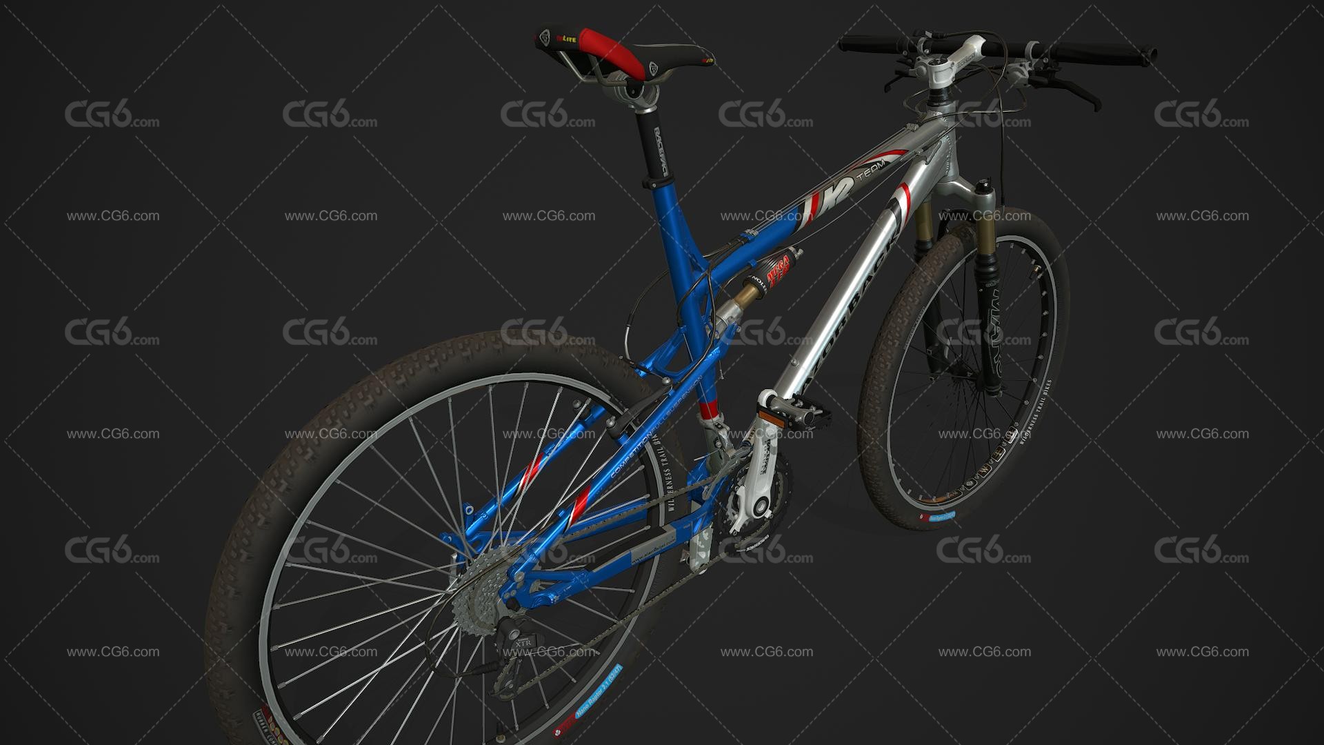 K2 Mountain Bike 越野自行车 山地自行车写实代步工具 赛事自行车 比赛自行车3D模型 -4