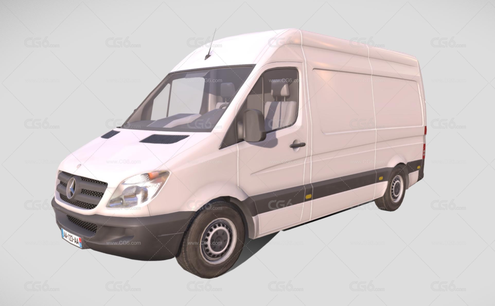 奔驰凌特汽车 Mercedes-Benz_Sprinter 商务车 MPV汽车 依维柯汽车 奔驰汽车梅赛德奔驰3D模型-1