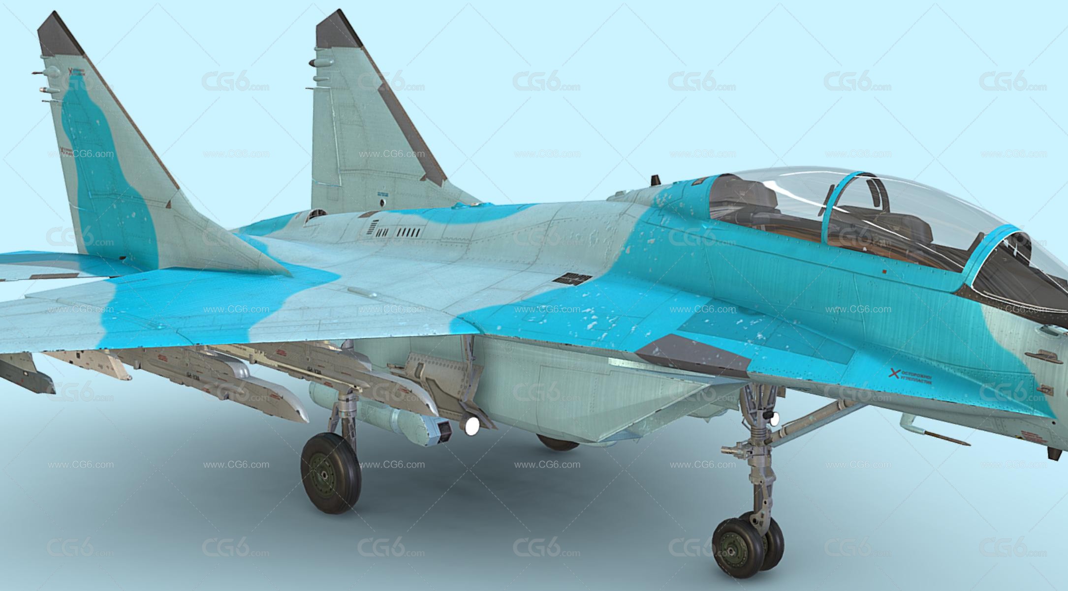 俄罗斯 米格35战斗机 Mig-35 米格-35 Mig35战斗机 MIG35D双座型战斗机3D模型-5