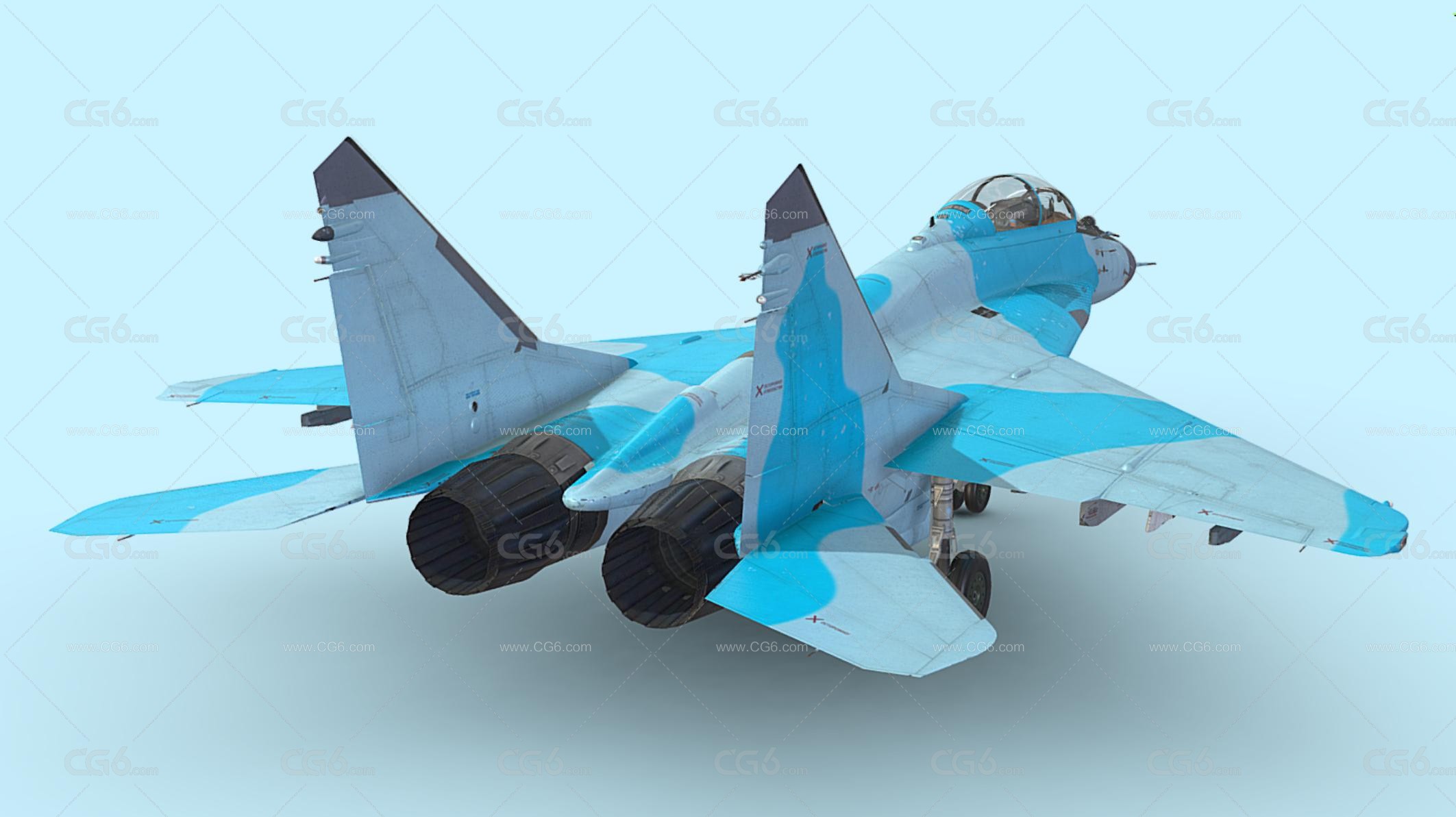 俄罗斯 米格35战斗机 Mig-35 米格-35 Mig35战斗机 MIG35D双座型战斗机3D模型-4