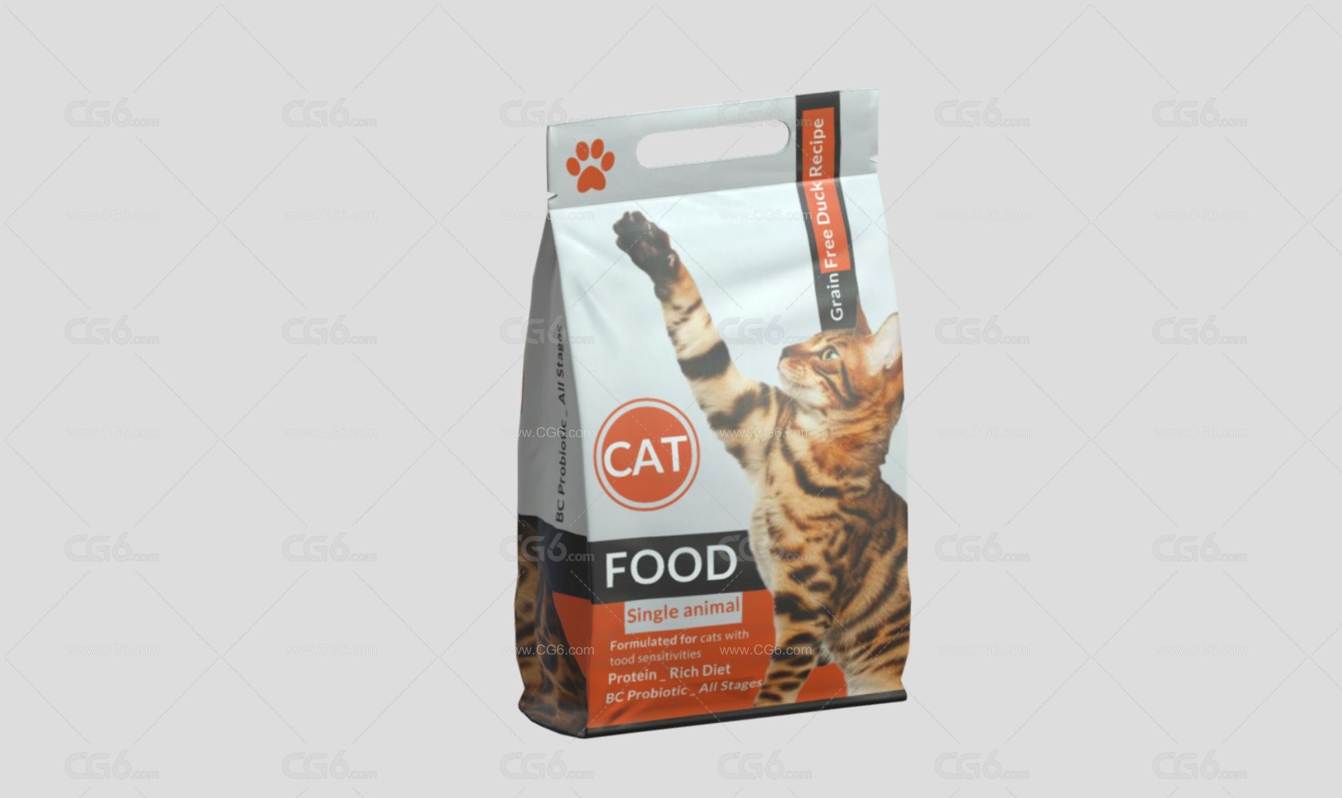 猫狗粮包 猫粮 狗粮 动物食物 宠物食品3D模型-1