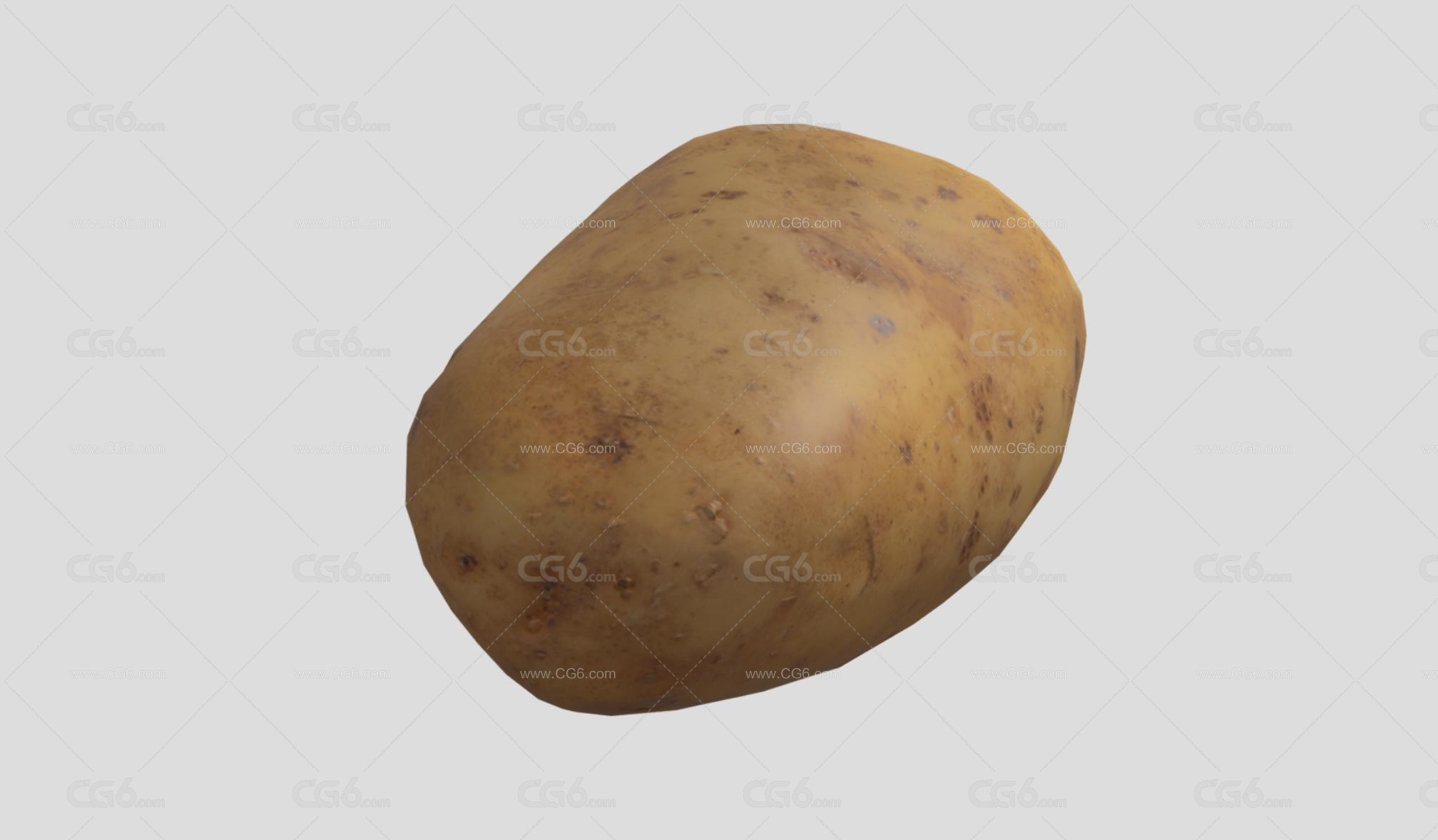 写实马铃薯 土豆 茄科 植物 食物 蔬菜 洋芋 Potato PBR材质3D模型-3