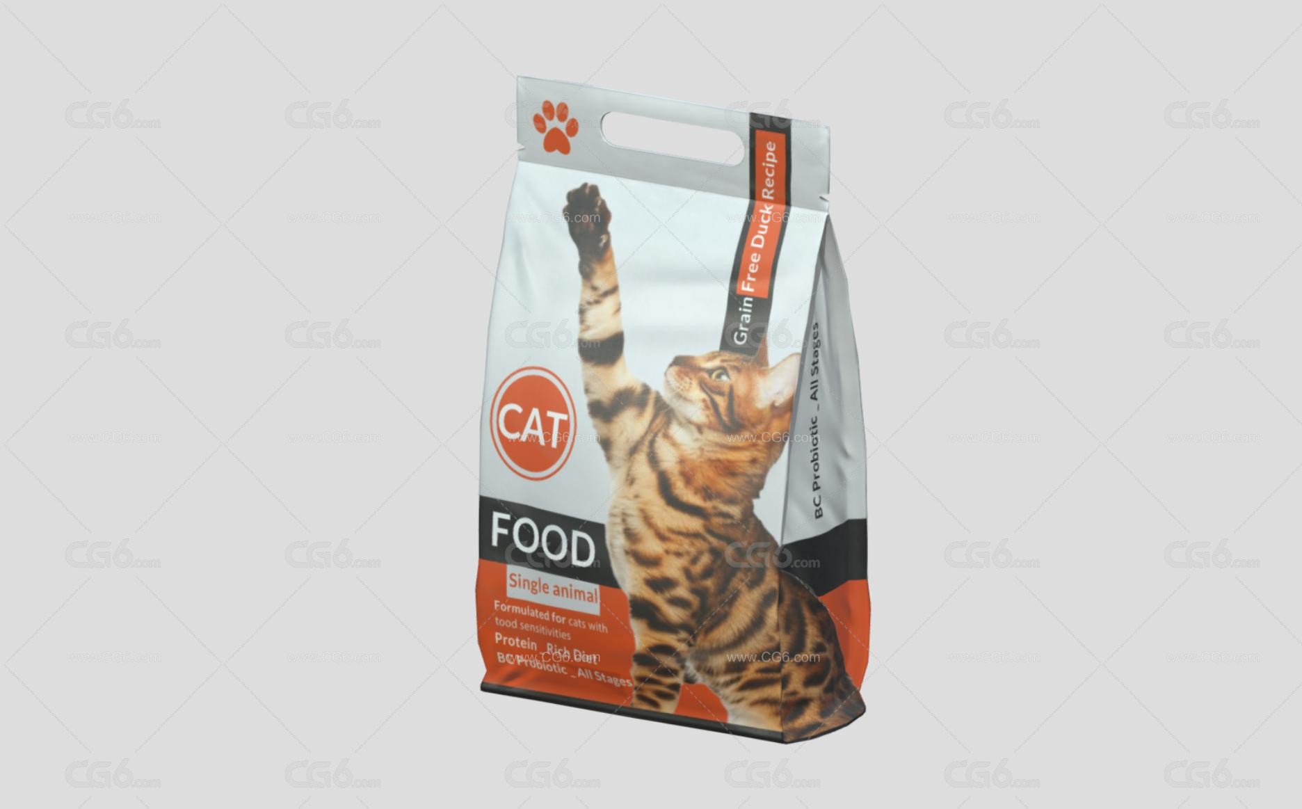 猫狗粮包 猫粮 狗粮 动物食物 宠物食品3D模型-2