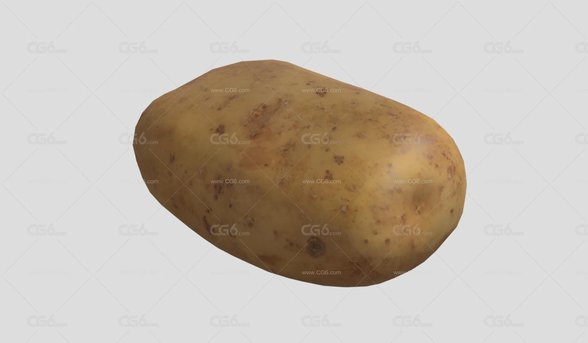 写实马铃薯 土豆 茄科 植物 食物 蔬菜 洋芋 Potato PBR材质3D模型-2