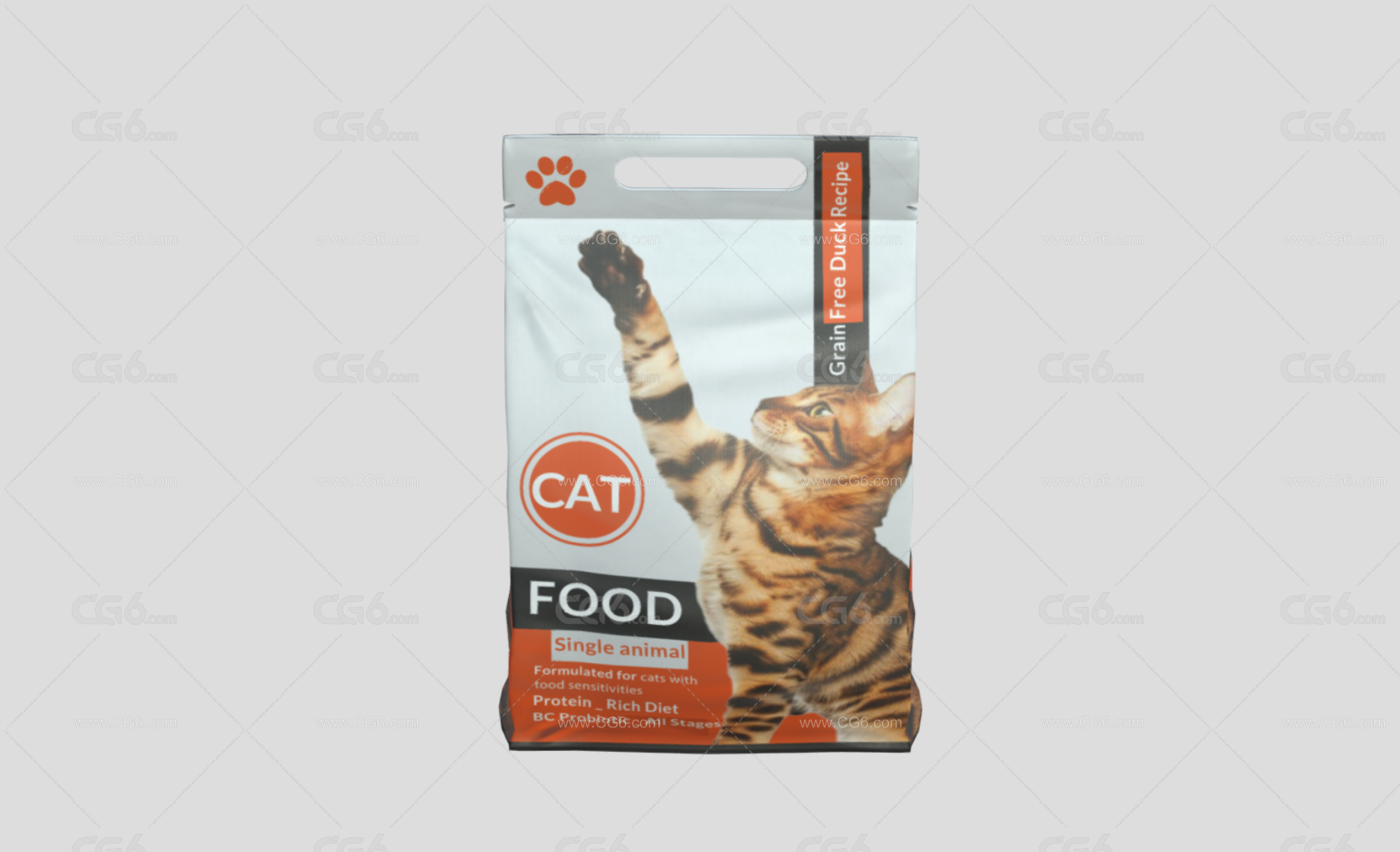 猫狗粮包 猫粮 狗粮 动物食物 宠物食品3D模型-3