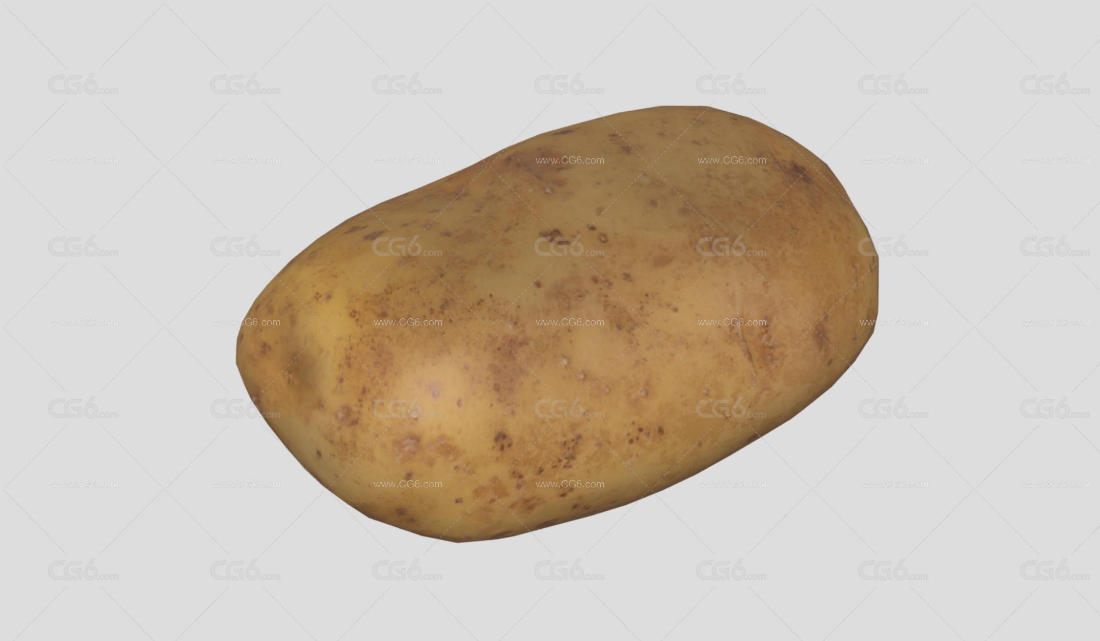写实马铃薯 土豆 茄科 植物 食物 蔬菜 洋芋 Potato PBR材质3D模型-1