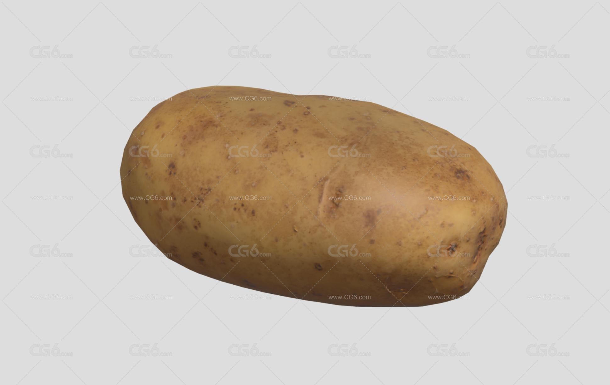 写实马铃薯 土豆 茄科 植物 食物 蔬菜 洋芋 Potato PBR材质3D模型-4