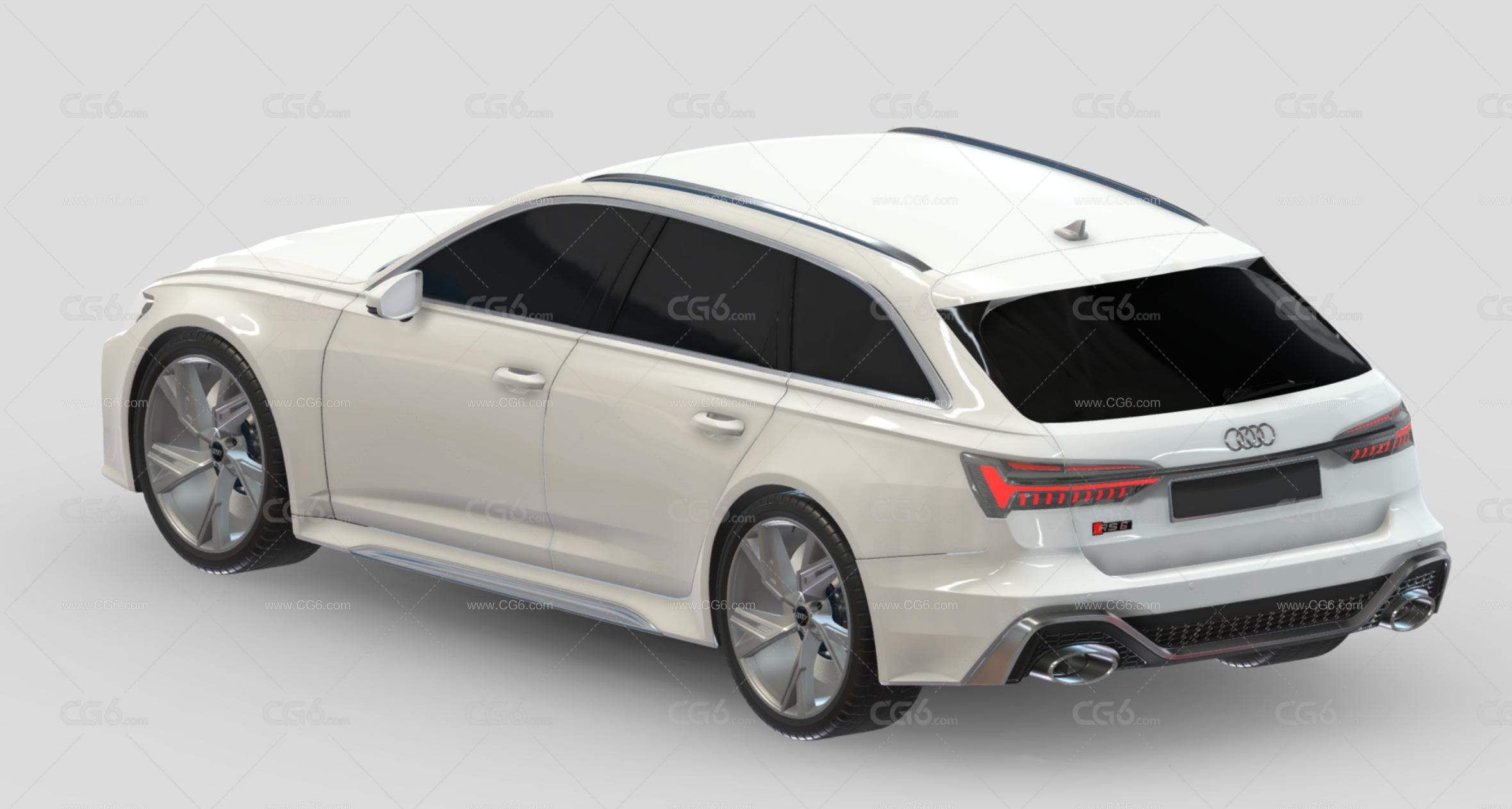 奥迪RS6旅行汽车 Audi RS62022款汽车 奥迪汽车3D模型-3