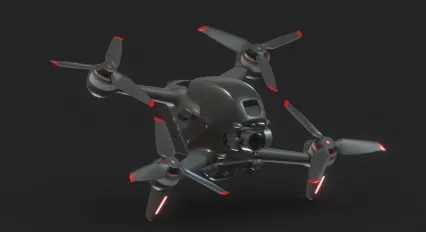 大疆 FPV 无人机 大疆 FPV 无人飞机 智能无人机 小型穿越无人机3D模型