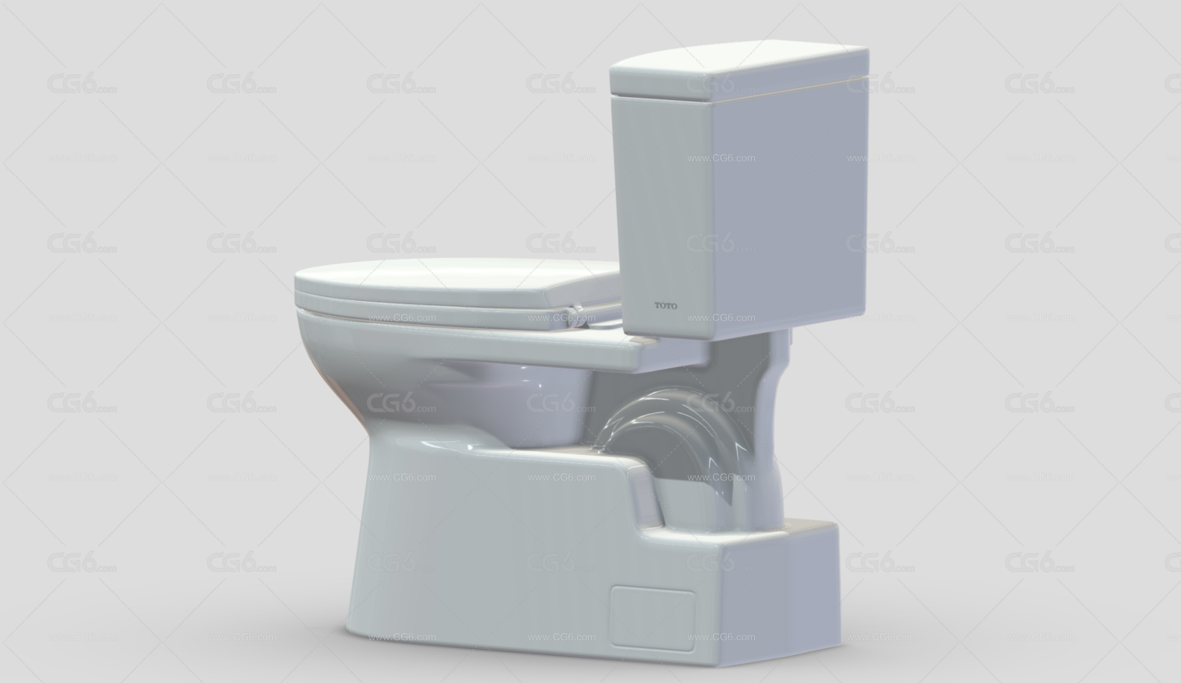 ToTo马桶 陶瓷马桶 洗手间马桶 坐便器 家用厕所马桶 抽水马桶3D模型-3