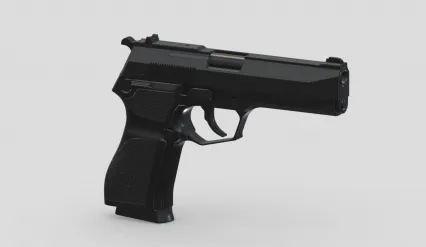 手枪 武器 半自动手枪 制式手枪 现代武器 战术手枪3D模型