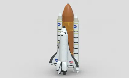 美国挑战者航天飞机 美国运载火箭 航空 挑战者 NASA 太空船 科幻飞船3D模型