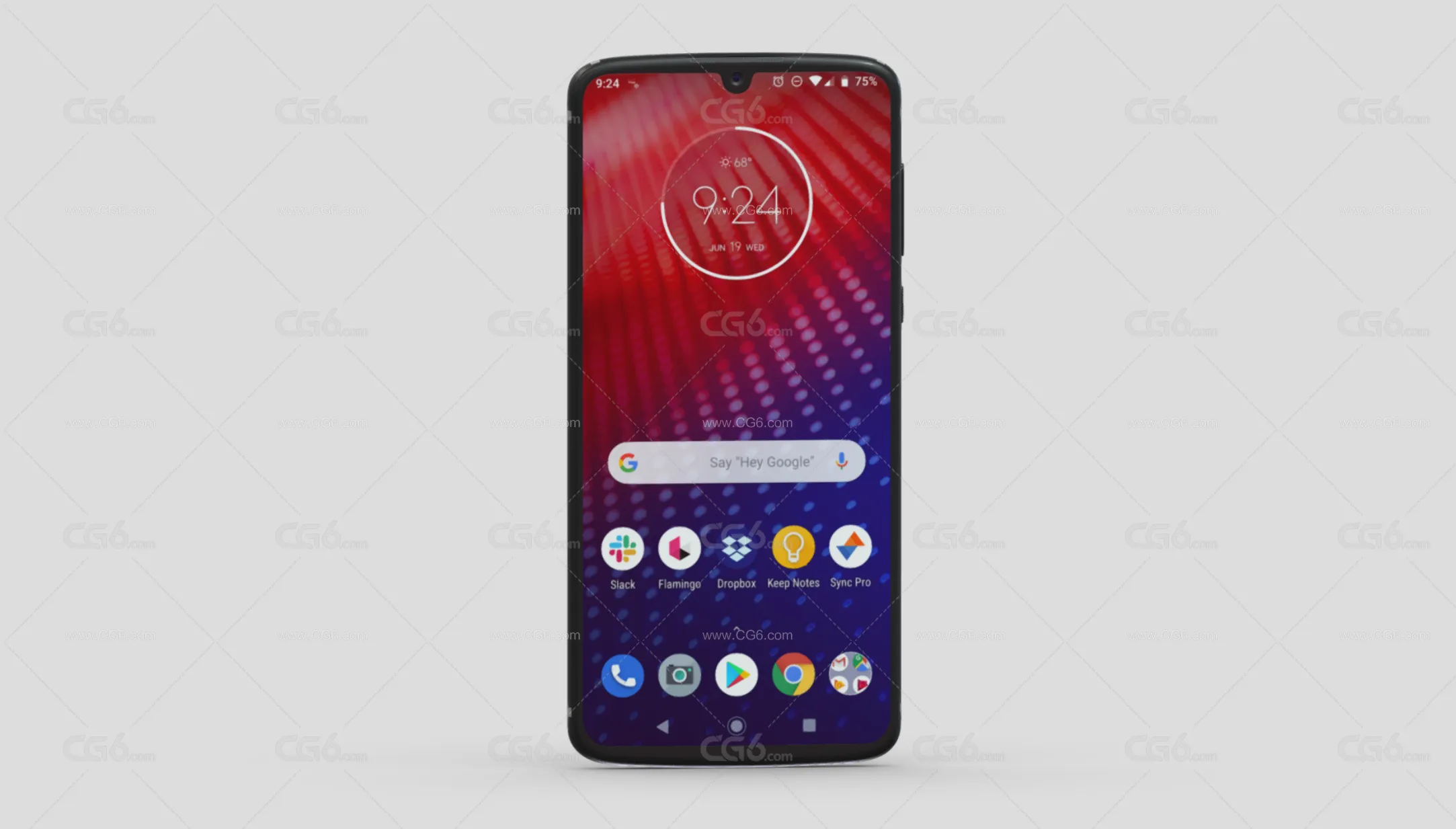 摩托罗拉手机 全面屏手机 智能手机 大屏手机 安卓手机 Motorola Moto Z4手机3D模型-1