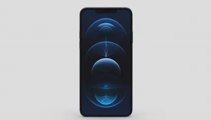 蓝色苹果12pro手机 苹果手机 智能手机Apple iPhone 12 Pro Max手机模型