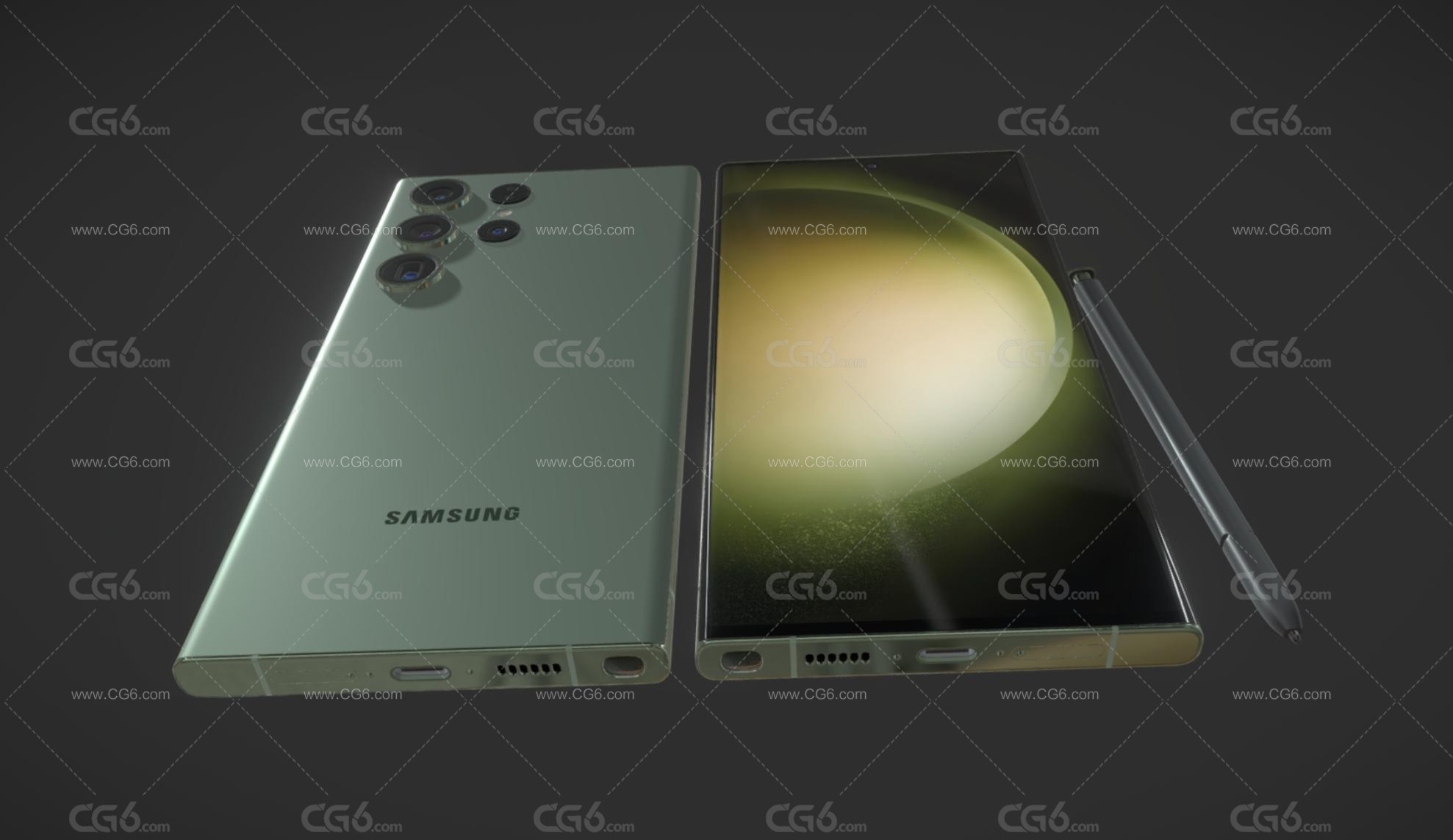 三星手机 全面屏手机 智能手机 大屏手机 三星S23Ultra手机 Samsung Galaxy手机3D模型-4