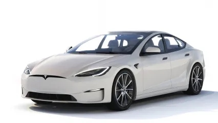 特斯拉2021款汽车 新能源汽车 Tesla Model S Plaid 2021电动车3D模型
