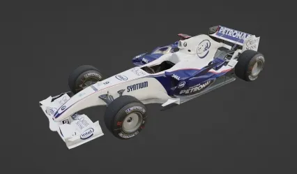 宝马F1方程式赛车 F1电动汽车 电动F1赛车 F1赛车 跑车 一级方程式跑车3D模型
